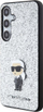 Mbrojtëse telefoni Karl Lagerfeld Ikonik Logo Metal Pin për Samsung S24 Plus, me shkëlqim, argjend