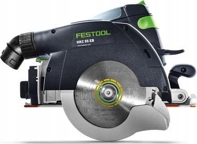 Sharrë rrethore me bateri Festool HKC 55 EB, 18V, teh 160mm, gri e zezë