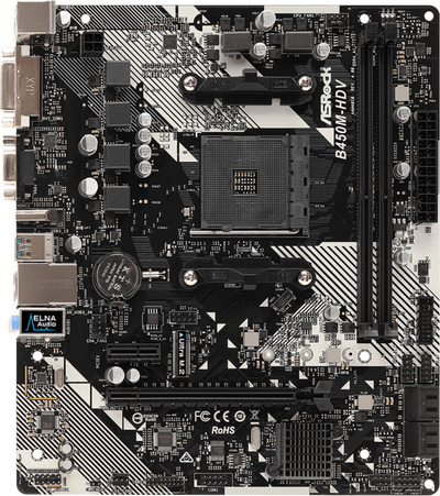 Pllakë amë ASRock B450M-HDV R4.0 - AMD B450