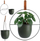 Mbajtëse vazoje e varur Home Styling Collection, metal, 30 x 15 x 30 cm, jeshile