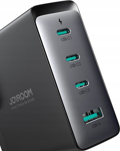 Karikues GaN Joyroom JR TCG05UK, 140W, 3x USB C 1x USB A, me kabllo USB C 240W