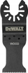 Teh universal për multivegel DeWalt DT20733, 30 x 43mm, për dru PVC gips, i zi