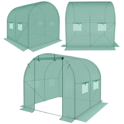 Serë tunel Saska Garden Greenhouse, 200x200x200 cm, jeshile