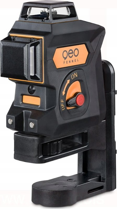 Nivel lazer Geo Fennel Geo6X SP KIT, vetënivelues, rreze pune 140 m, i zi portokalli