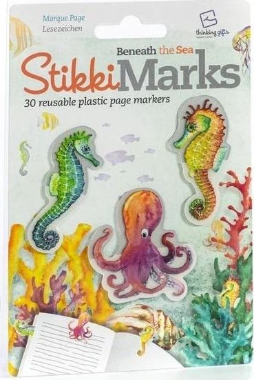 Shënues faqeje ngjitës Under the Sea, set 30 copë, plastikë, shumëngjyrësh