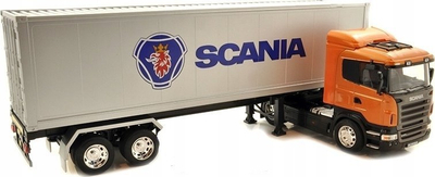 Kamion model Welly Scania R470 Trailer, 1:32, metal, shumëngjyrësh