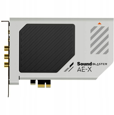 Kartë zëri Creative Sound Blaster AE-X, PCIe, audio me rezolucion të lartë, e bardhë