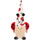 Figurinë dekorative Saska Gift and Decor Gnome Ladybug, 24cm, pranverë Pashkë, e kuqe e bardhë
