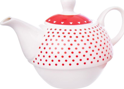 Set çaji Orion Teapot For Tea Dot, 0.38L, me filxhan 0.34L, me pika