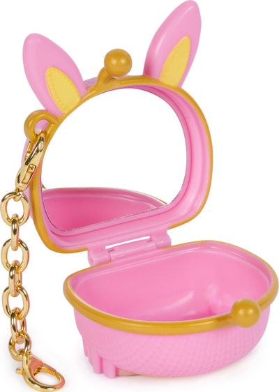 Привезок за чанта Purse Pets Luxey Charms, 1 парче, со тајно огледало, во повеќе бои
