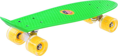Skateboard për kalamoj me rrota me drita LED, plastik, shumëngjyrësh