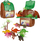 Set lodrash dinosaur me gjëra shtesë MEGA CREATIVE 510461, me çantë shpine, shumëngjyrësh