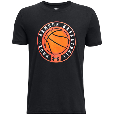 Bluzë basketbolli për djem Under Armour Icon, e zezë gri, përmasa S