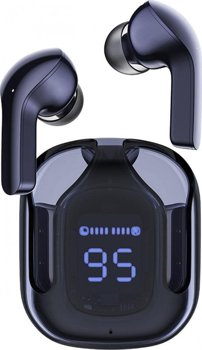 Kufje wireless ACEFAST T6, Bluetooth 5.0, me kuti karikimi me LED, blu e errët