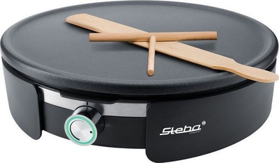 Aparat за креп Steba CR 36, плоча 35 cm, нерѓосувачки челик, црн
