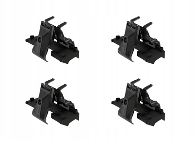 Set montimi çati Thule Kit 186193, 4 copë, universal, i zi