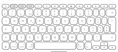 Tastierë tablet Logitech Keys To Go 2, Bluetooth, portative, gri e çelët