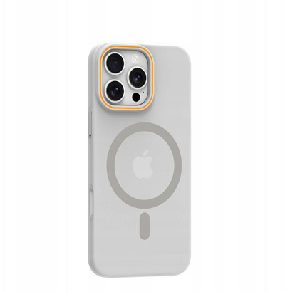 Mbrotjëse telefoni Case GO ORANGE për Samsung Galaxy A26, përputhet me MagSafe, transparente
