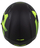 Helmetë moto Cassida Orbit Grind, integrale, me diellore, e zezë mat verdhë fluo