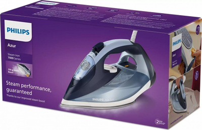 Hekur me avull Philips Series 7000 DST7020/20, 2800W, 300ml, blu