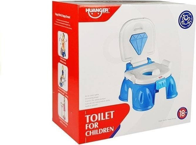 Karrige tualeti 3 në 1 Play potty, plastike, për kalamaj, blu