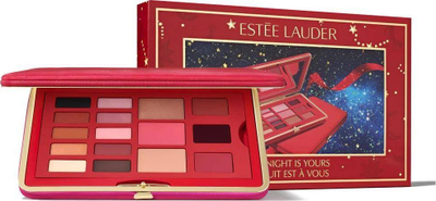 Paletë grimi Estee Lauder The Night Is Yours, 16 nuanca, për sy faqe dhe buzë, e kuqe