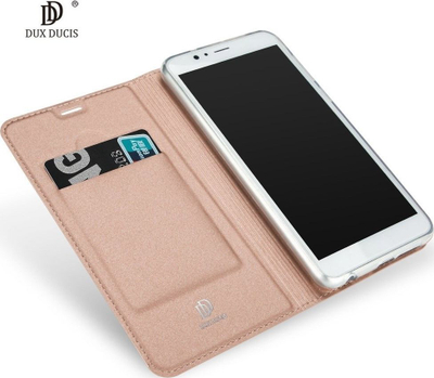 Kuti mbrojtëse Dux Ducis Premium Magnet për Samsung Galaxy J2 Pro 2018 dhe Grand Prime Pro, me kapak, rozë gold