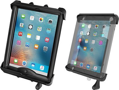 Mbajtës tableti RAM Mounts Tab-Lock Universal, për tabletë të mëdhenj, me kyç sigurie, i zi