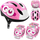 Set mbrojtës për patina Stamp Skids Control GO, helmetë 50 56 cm, bërryla dhe gjunjë, rozë