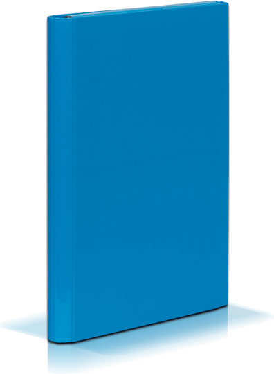 Dosje me kapëse Velcro VauPe Caribic Wing, A4, karton 2mm, blu