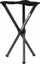 Stol kampingu Walkstool Basic 24", këmbë teleskopike, alumin, i zi