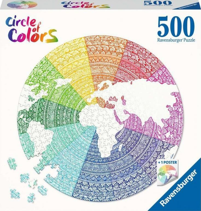 Puzzle Ravensburger Mandala, 500 pjesë, shumëngjyrëshe