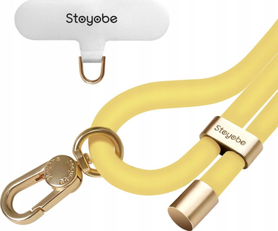 Varëse telefoni Stoyobe Phone Lanyard, silikon, universale, e verdhë