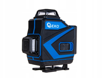 Nivel lazer GEKO, rreze jeshile 360°, me telekomandë, zi blu