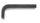 Çelës imbus Beta Tools HEX L, 3.5mm, portokalli