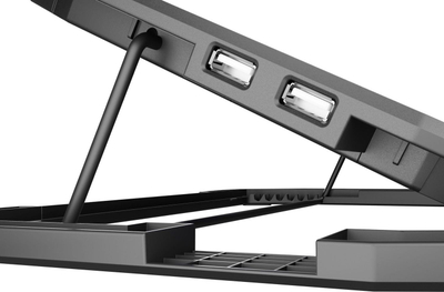Stendë ftofëse Natec Oriole për laptop 17.3", me 3 ventilatorë, ngjyrë e zezë