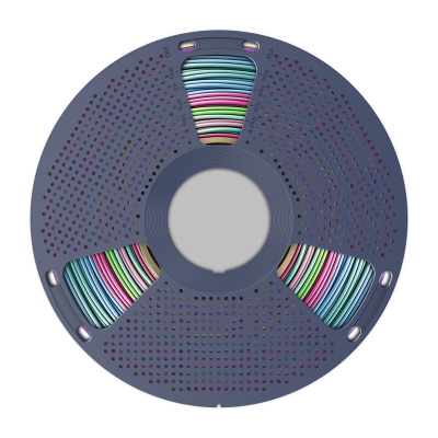 Filament 3D SUNLU Silk PLA+ Rainbow 06, 1.75mm, 1kg, shumëngjyrësh