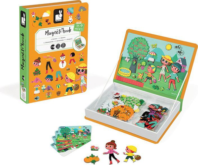 Lojë puzzle magnetike 4 stinët, koleksioni Magnetibook 2018