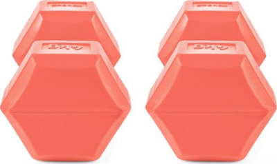 Hantela Spokey Monster, set 2x4kg, gjashtëkëndore, portokalli