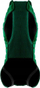 Jakne për qen Chaba Dopamine Emerald Green, e rregullueshme, madhësia 4XL, jeshile