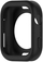 Mbrojtëse silikoni për orë Hurtel për Apple Watch 41mm Series 7 8 9, mat, e zezë