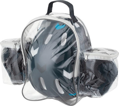 Komplet helmetë Rebel + jastëkë, e zezë / e kaltër 