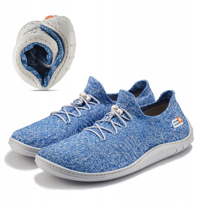 Atlete minimale Brubeck Barefoot Merino Shoes Ankle, nr 40, merino, bojëqiell e hapur dhe gri