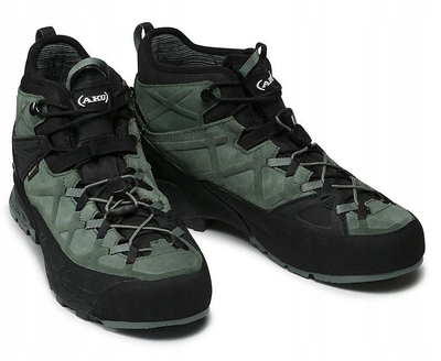 Планинарски чевли Aku Rock DFS Mid GTX, GORE-TEX, 42.5, зелено и црно