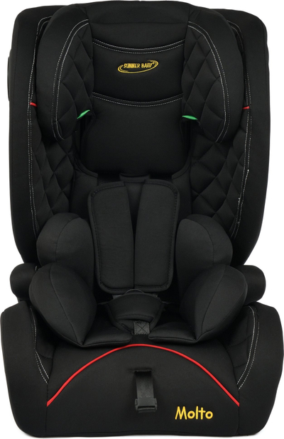 Sedilje makine për kalamaj Summer Baby Molto i-Size, 76-150cm, ISOFIX R129 SPS, e zezë