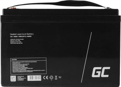 Оловна AGM батерија Green Cell AGM30, 12V, 100Ah, црна