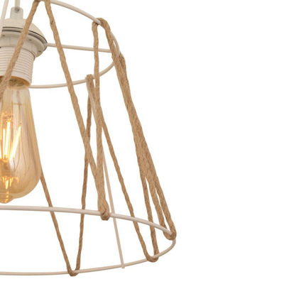 Llambë tavani metal + litar Ø30×81 cm (HM7566.03)