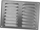 Grilë ajrimi Euro3plast METAL GRILLE 260x190, metal i galvanizuar, ngjyrë argjendi