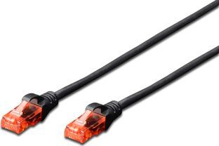 Kabllo patch UTP, CAT 6, 0.5 m, e zezë