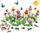 Lodra konstruktimi BOUNN Construction Flower Blocks, 158 pjesë, me kuti plastike, shumëngjyrëshe